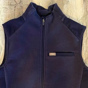 FIGS Navy On Shift Fleece Vest